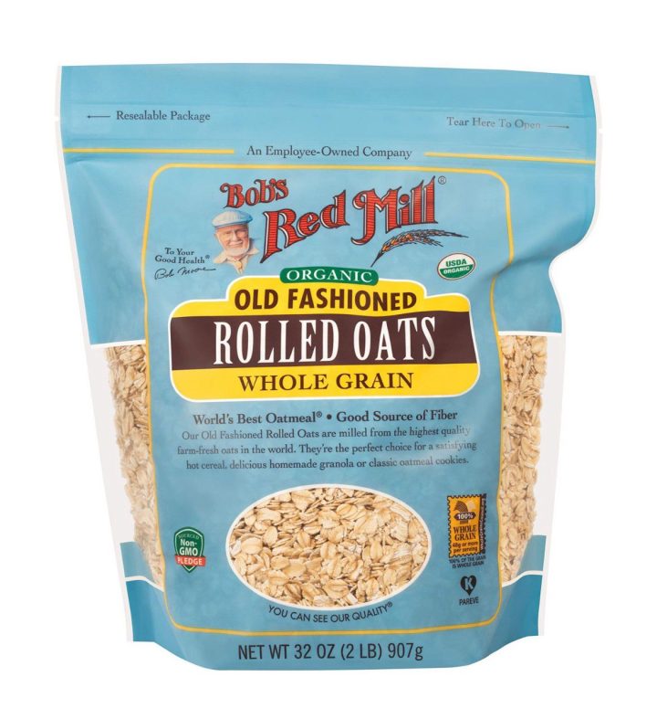 Bob's Red Mill, Органические овсяные хлопья, цельное зерно, 907 г