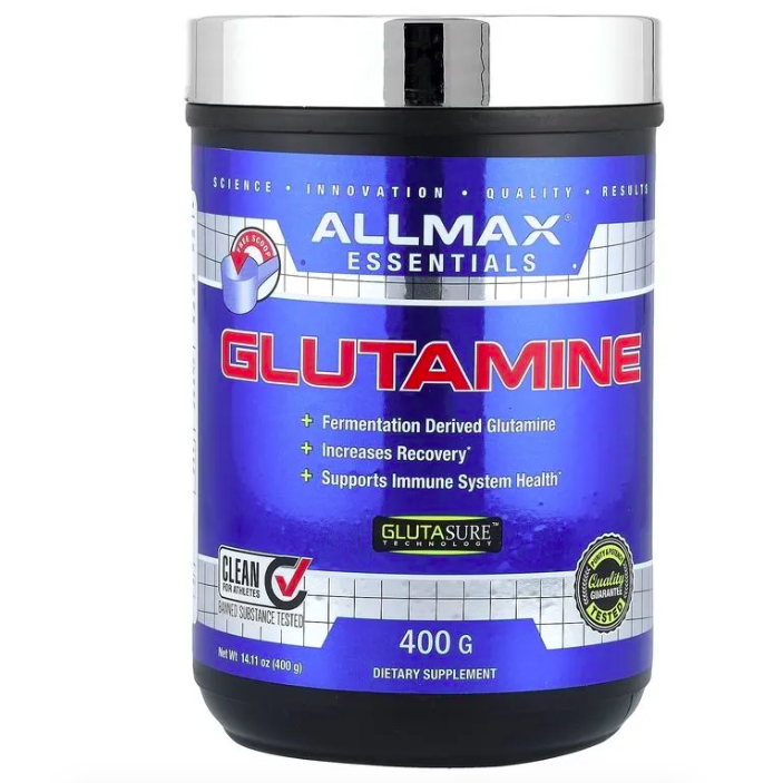 ALLMAX, Glutamine, Глютамин, без добавок, 400 г