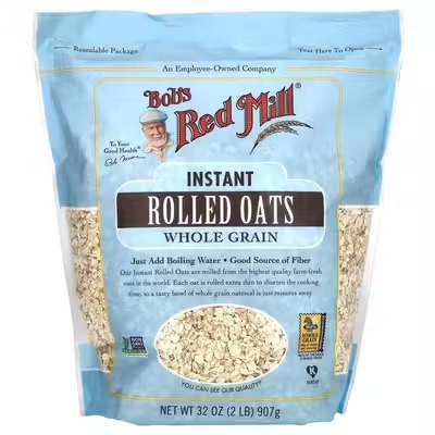 Bob's Red Mill, Овсяные хлопья быстрого приготовления, цельнозерновые, 907 г