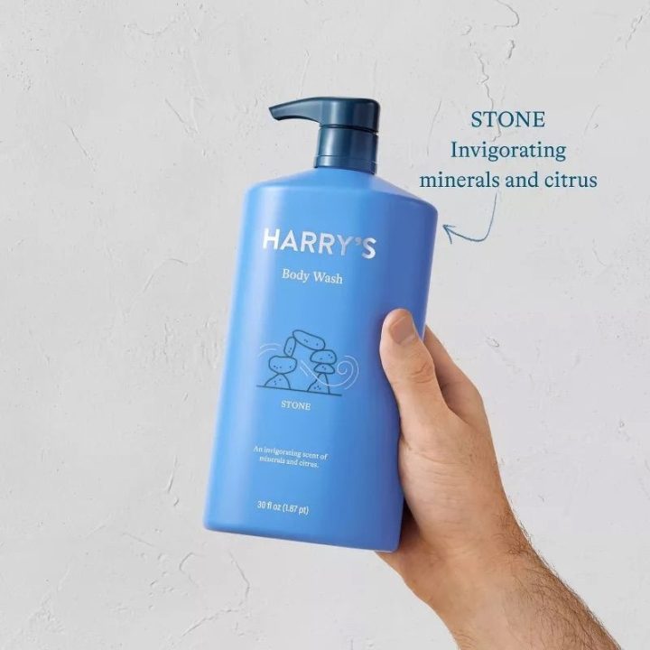 Harry's, Гель для душа для мужчин, с дозатором, аромат Stone: уголь/лайм, 887 мл