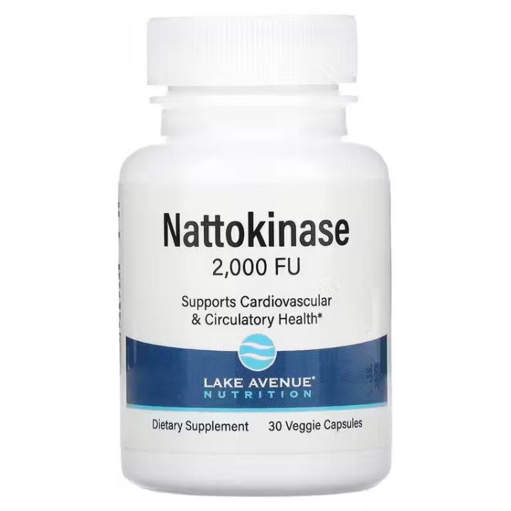 Lake Avenue, Наттокиназа, Nattokinase, Proteolytic Enzyme 2000 FUs, 30капсул