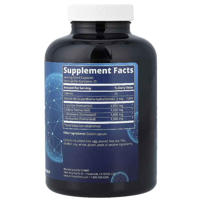 MRM Nutrition, BCAA+G 6000, 150 капсул