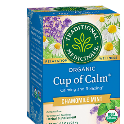 Traditional Medicinals, Cup of Calm, Ромашка и мята, 16 чайных пакетиков, 24 г
