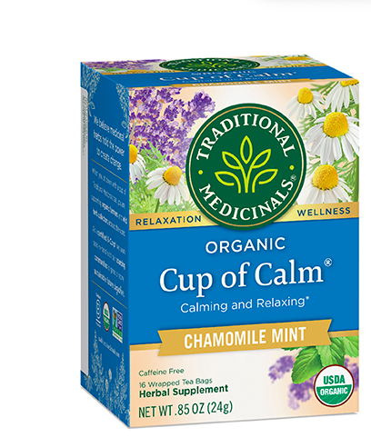 Traditional Medicinals, Cup of Calm, Ромашка и мята, 16 чайных пакетиков, 24 г