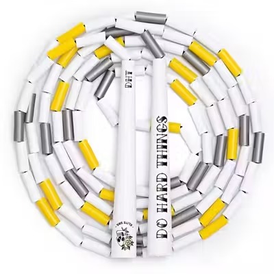 Elite Jumps cкакалка бисерная для трюков Do Hard Things - Edge 1" Beaded Jump Rope Canary