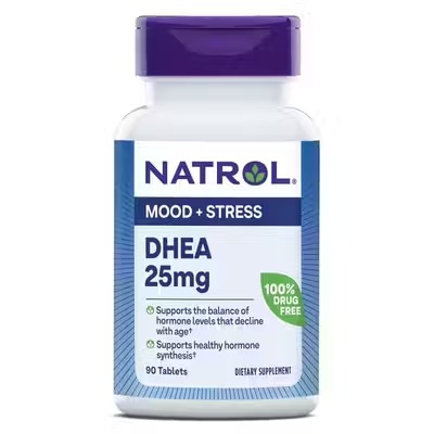 Natrol, DHEА, ДГЕА, 25 мг, 90 таблеток