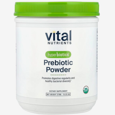 Hyperbiotics (Vital Nutrients), Prebiotic, пребиотики, клетчатка, органическая смесь, 378 г