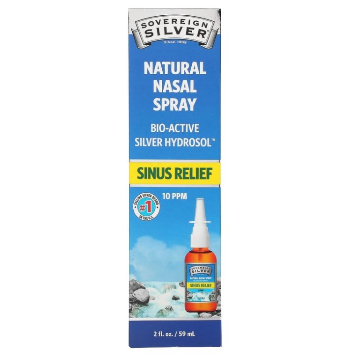 Sovereign Silver, назальный спрей с серебром, Bio-Active Silver Hydrosol, 59 мл