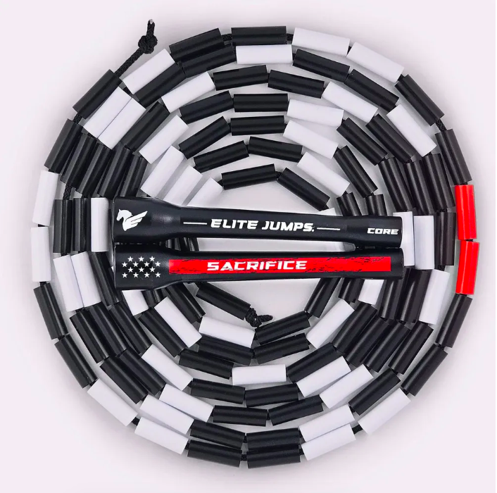 Elite Jumps cкакалка бисерная THIN RED LINE Beaded Jump Rope