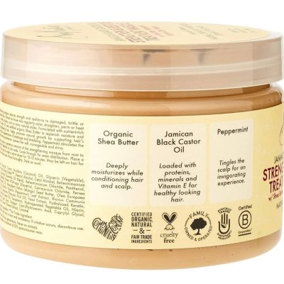 SheaMoisture, Castor Oil Strengthen & Restore Treatment Masque, маска для волос, 340 мл
