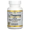 California Gold, L-theanine, л-теанин 200мг, 60 капсул