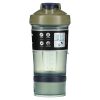 Шейкер спортивный + таблетница, Blender Bottle, Prostak, зеленый, FC Tan, 651 мл (22 унции)