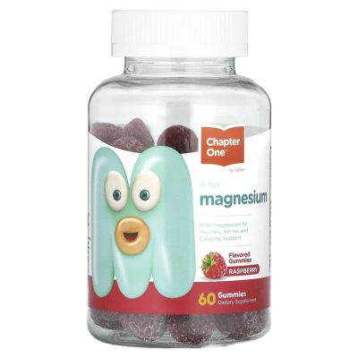 Chapter One, Magnesium, Магний для детей, вкус малина 60 жевательных конфет