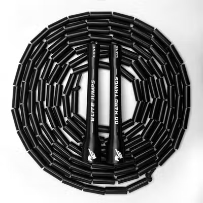 Elite Jumps cкакалка бисерная для трюков Do Hard Things Beaded Jump Rope черная
