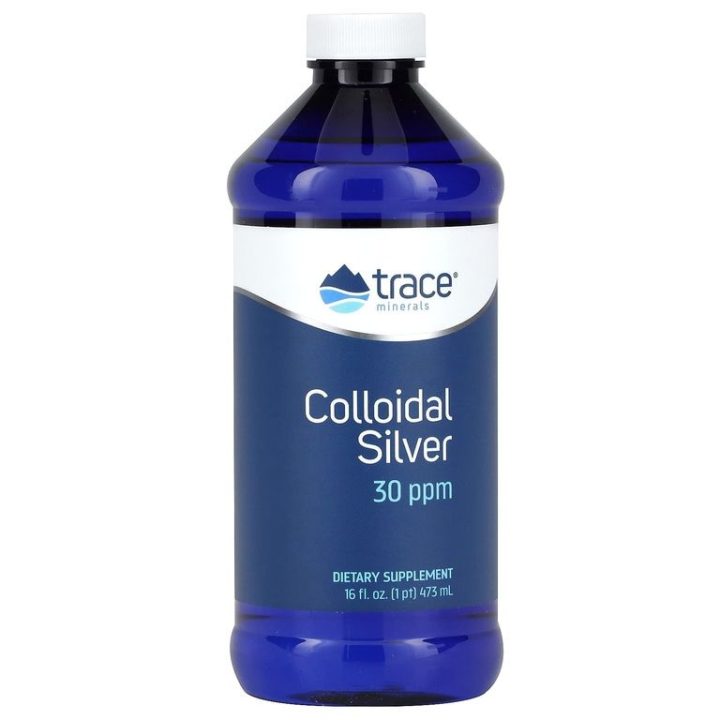 Trace Minerals, Коллоидное серебро, 30 ч/млн, Colloidal Silver, 473 мл