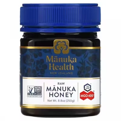 Manuka Health, Мед манука, необработанный, UMF 13+, MGO 400+, 250 г