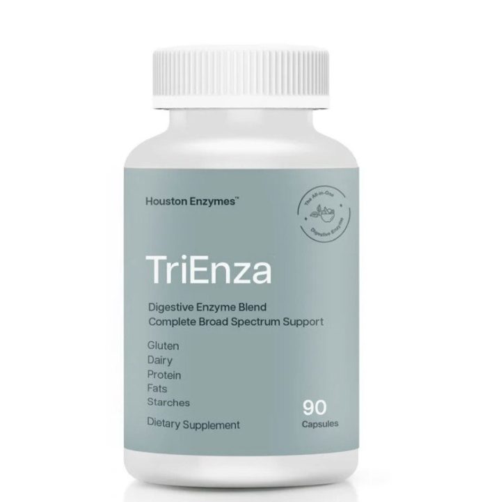 Houston Enzymes, TriEnza, ферменты при пищевой непереносимости, 90 капсул