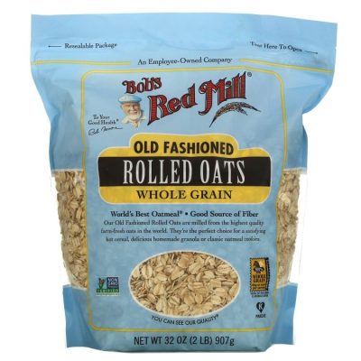 Bob's Red Mill, Органические овсяные хлопья, цельное зерно, 907 г