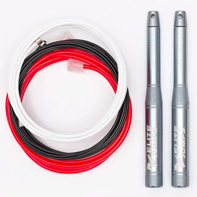 Elite Jumps, скакалка Sports Performance Jump Rope, набор из 3 шт, серебристый
