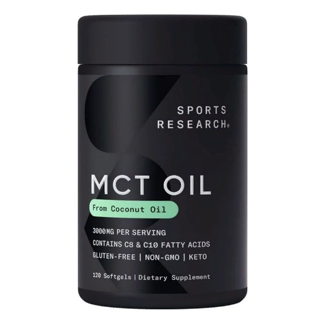 Sports Research, Масло MCT 1000 mg, 120 капсул