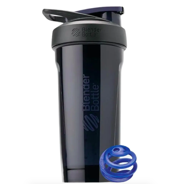 Blender Bottle, Шейкер, Tritan Sport+BlenderBall, цвет черный/синий, 828 мл