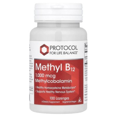 Protocol for Life Balance, Methyl B12, 1000 мкг, Метил В12, 100 пастилок