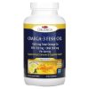 Oslomega, Омега-3 1500мг, лимон, Omega-3 Fish Oil, Рыбий жир с жирными кислотами, 180капсул