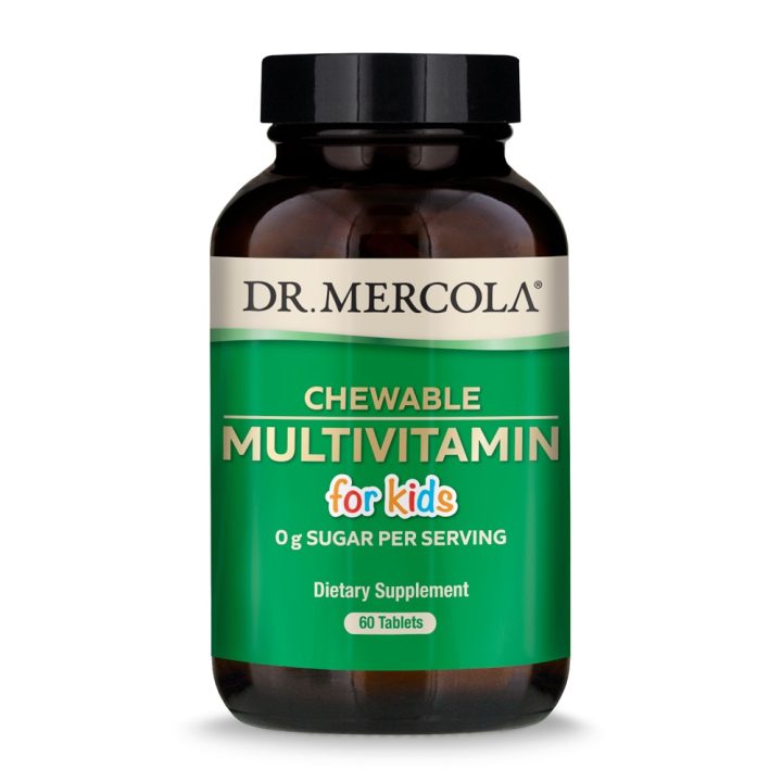 Dr. Mercola, Мультивитамины для детей, со вкусом фруктов, 60 таблеток