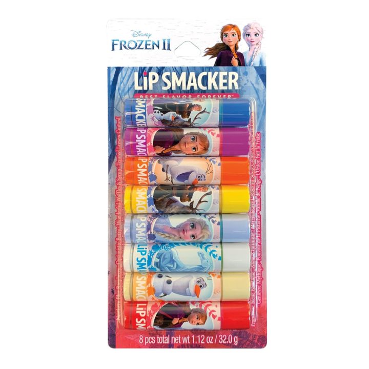 Lip Smacker, Party pack, Набор ароматизированных бальзамов для губ Disney Frozen 2, 8 штук