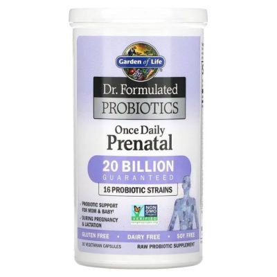 Garden of Life, Dr. Formulated, Probiotics, Пробиотики для беременных, 30 капсул, до 10/2026