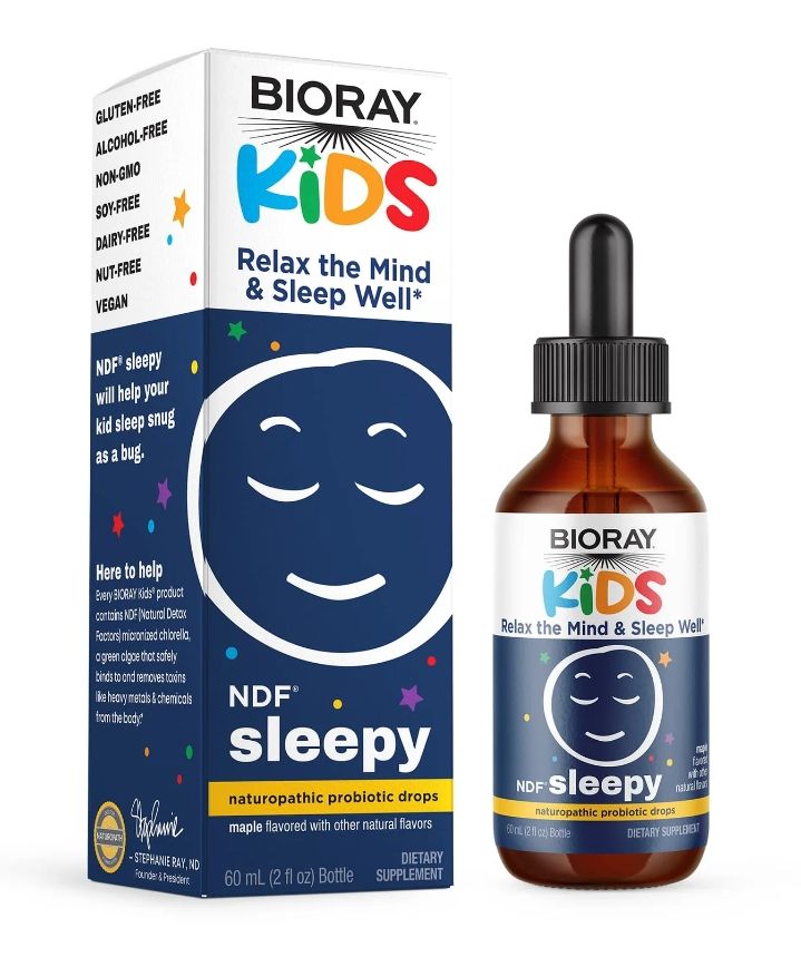 Bioray, Kids NDF Sleepy, Relax the Mind&Sleep Well, расслабление и крепкий сон для детей, 60 мл
