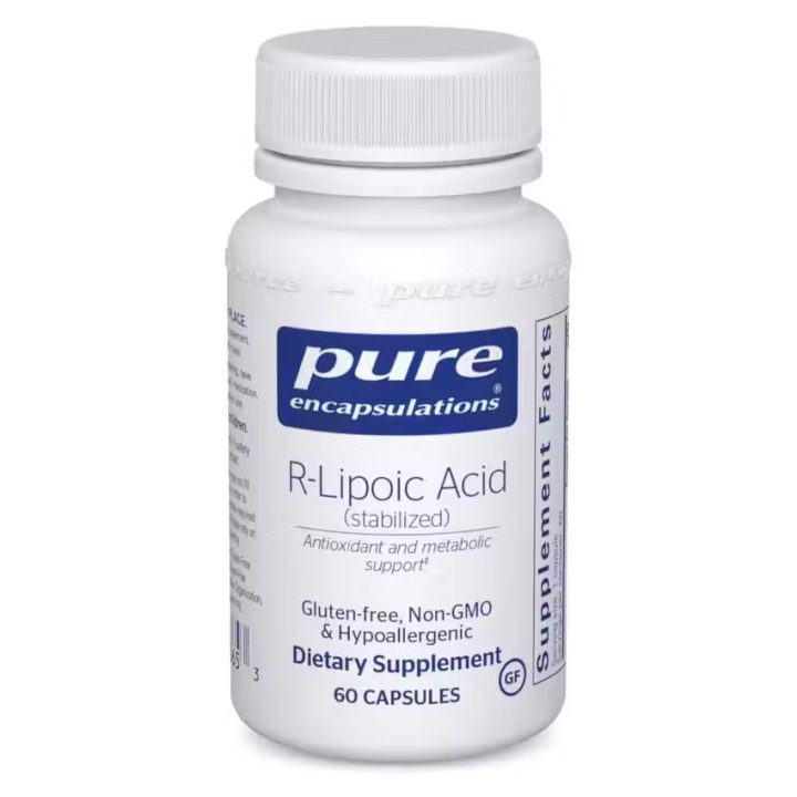 Pure Encapsulations, R-липоевая кислота, R-Lipoic Acid, 60 капсул