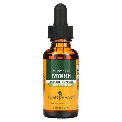 Herb Pharm, Мирра, Myrrh, противовоспалительное средство, 574 мг, 30 мл