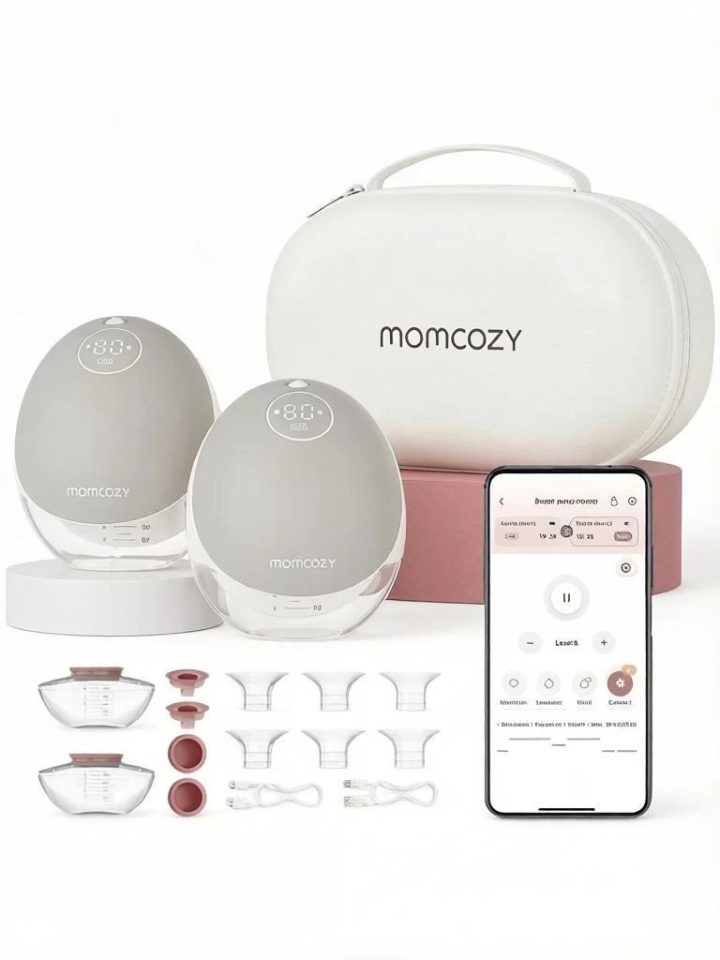 Momcozy, беспроводной молокоотсос М9, Double, цвет Quill Grey