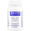 Pure Encapsulations, Zinc 30, Цинк пиколинат 30 мг, 60 капсул