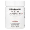 Codeage, Липосомальный ацетил-L-карнитин+, Acetyl-L-Carnitine, 90 капсул