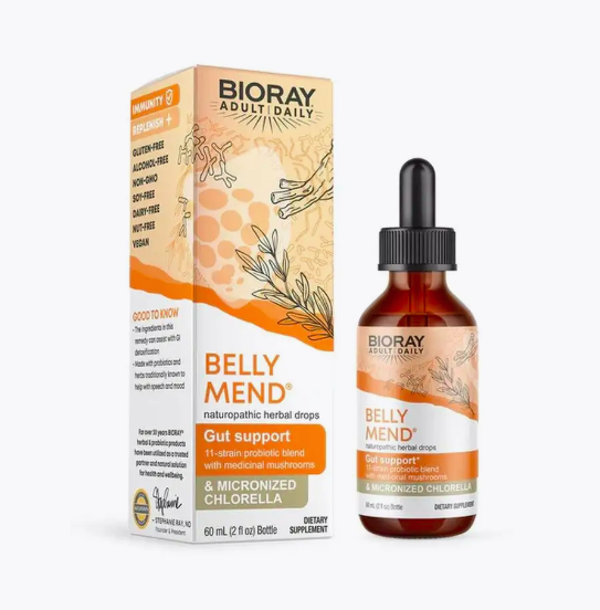 Bioray, Belly Mend, поддержка кишечника, 60 мл