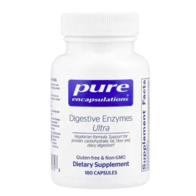 Pure Encapsulations, Пищеварительные ферменты, Digestive Enzymes Ultra, 180 капс