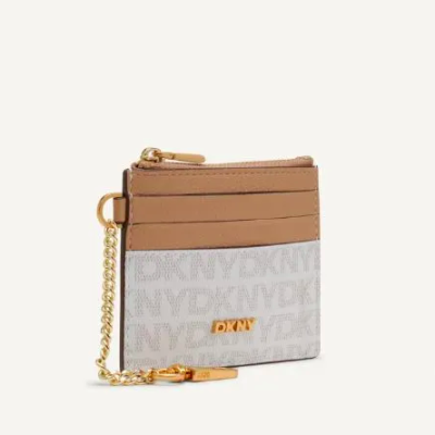 DKNY, визитница, Farah Card Holder, цвет бежевый