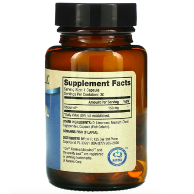Dr. Mercola, Ubiquinol, Убихинол, 150 мг, 30 капсул