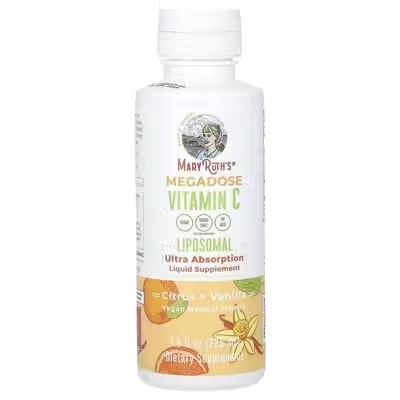 MaryRuth's, Megadose Vitamin C, Липосомальный витамин C, с ароматом цитрусов и ванили, 225 мл
