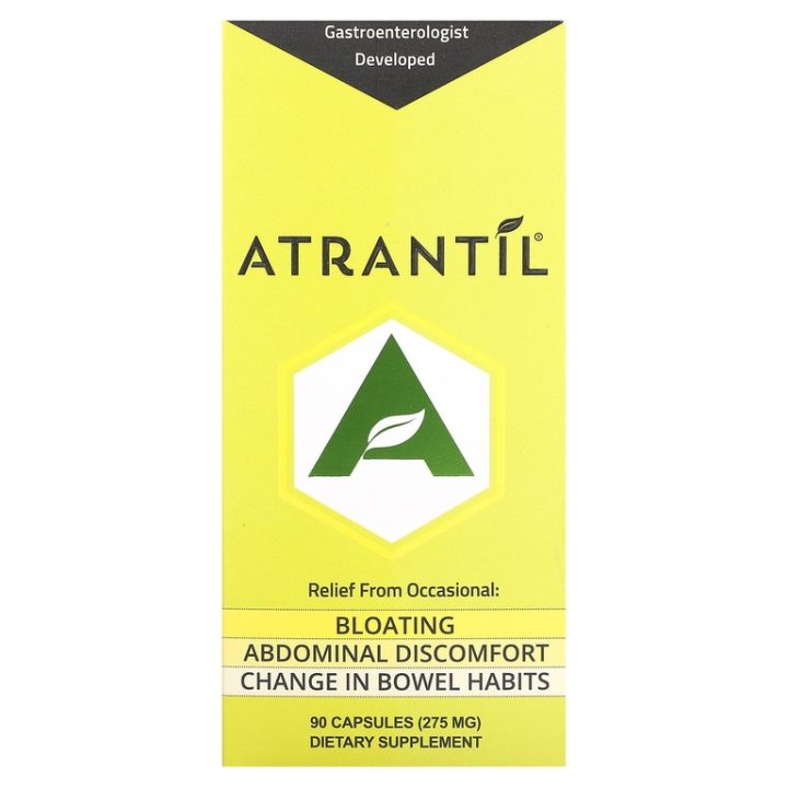 Atrantil, поддержка пищеварения, Bloating & Abdominal Discomfort, 90 капсул