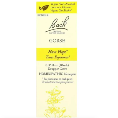 Bach, Gorse, Утесник, помощь при стрессе и депрессии, 10мл