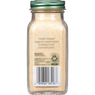 Simply Organic, Чесночный порошок, Garlic powder, 103 гр