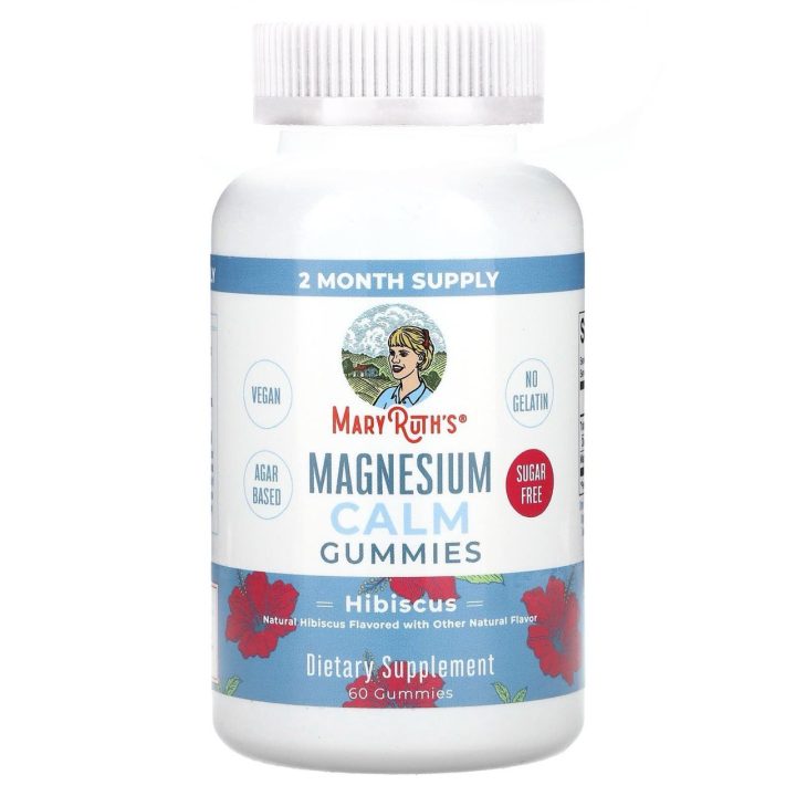 MaryRuth's, Magnesium, Магний для детей, гибискус, 60 жевательных таблеток