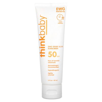 Thinkbaby, Солнцезащитный крем, фактор защиты SPF 50+, 89 мл