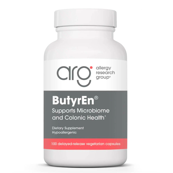 Allergy Research Group, ButyrEn, для здоровья кишечника, 100 капсул с замедленным высвобождением