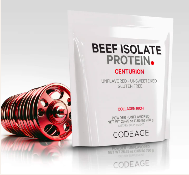 Codeage, Beef Isolate Protein Powder Unflavored, протеиновый порошок из изолята говядины, 750 г