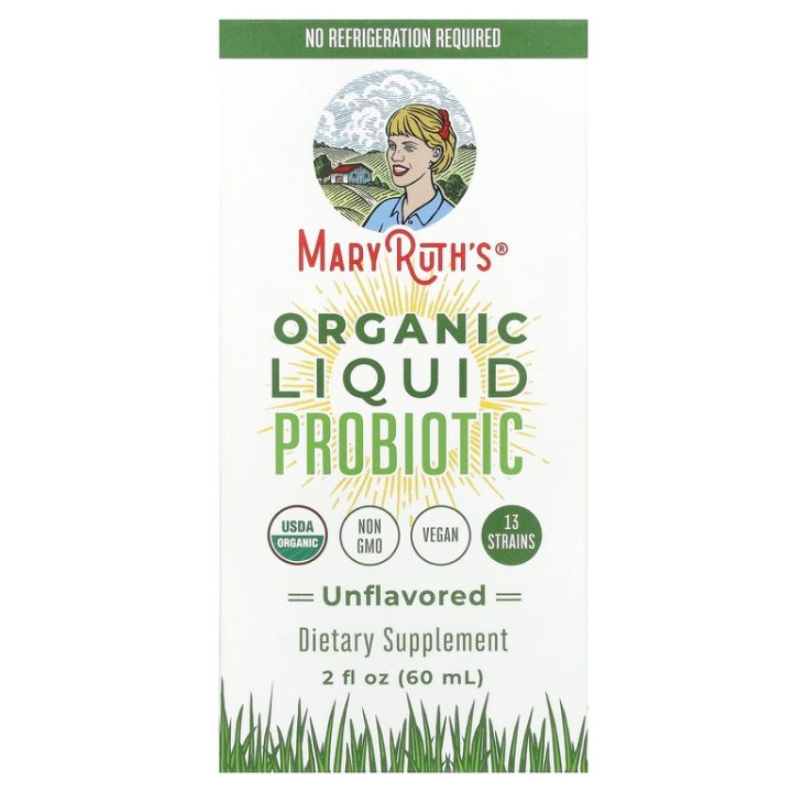 MaryRuth's, Organic Liquid Probiotic, органический жидкий пробиотик, без добавок, 60 мл