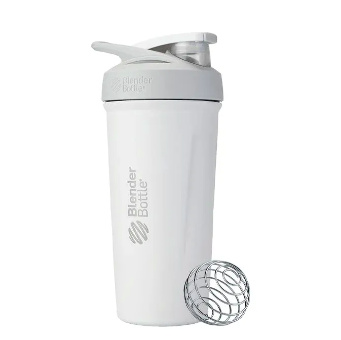 BlenderBottle, Термо-шейкер, Stainless Sport, цвет White (белый), 710 мл